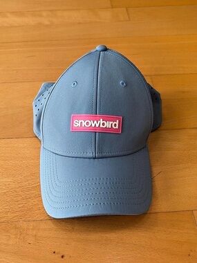 snowbird Blue Adjustable Hat Like New
